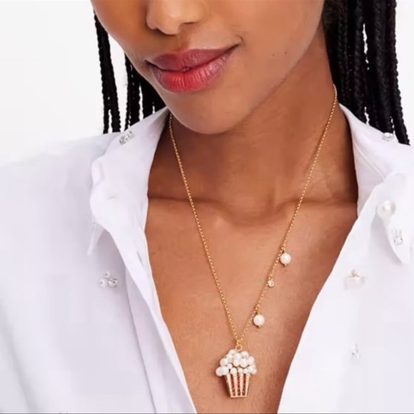 $128 Kate Spade Winter Carnival Popcorn Pendant - Picture 2 of 8